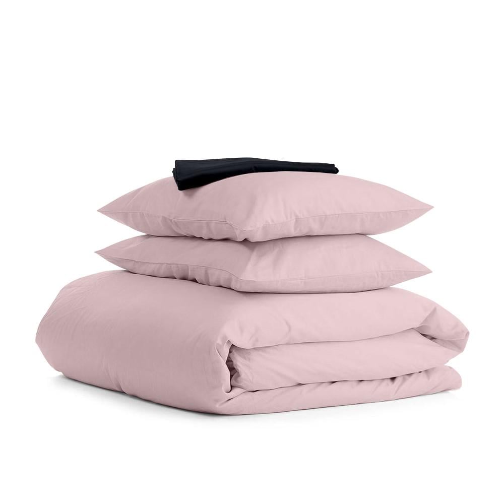 Комплект евро постельный Cosas Satin Beige Black 200х220 см (4822055369774)