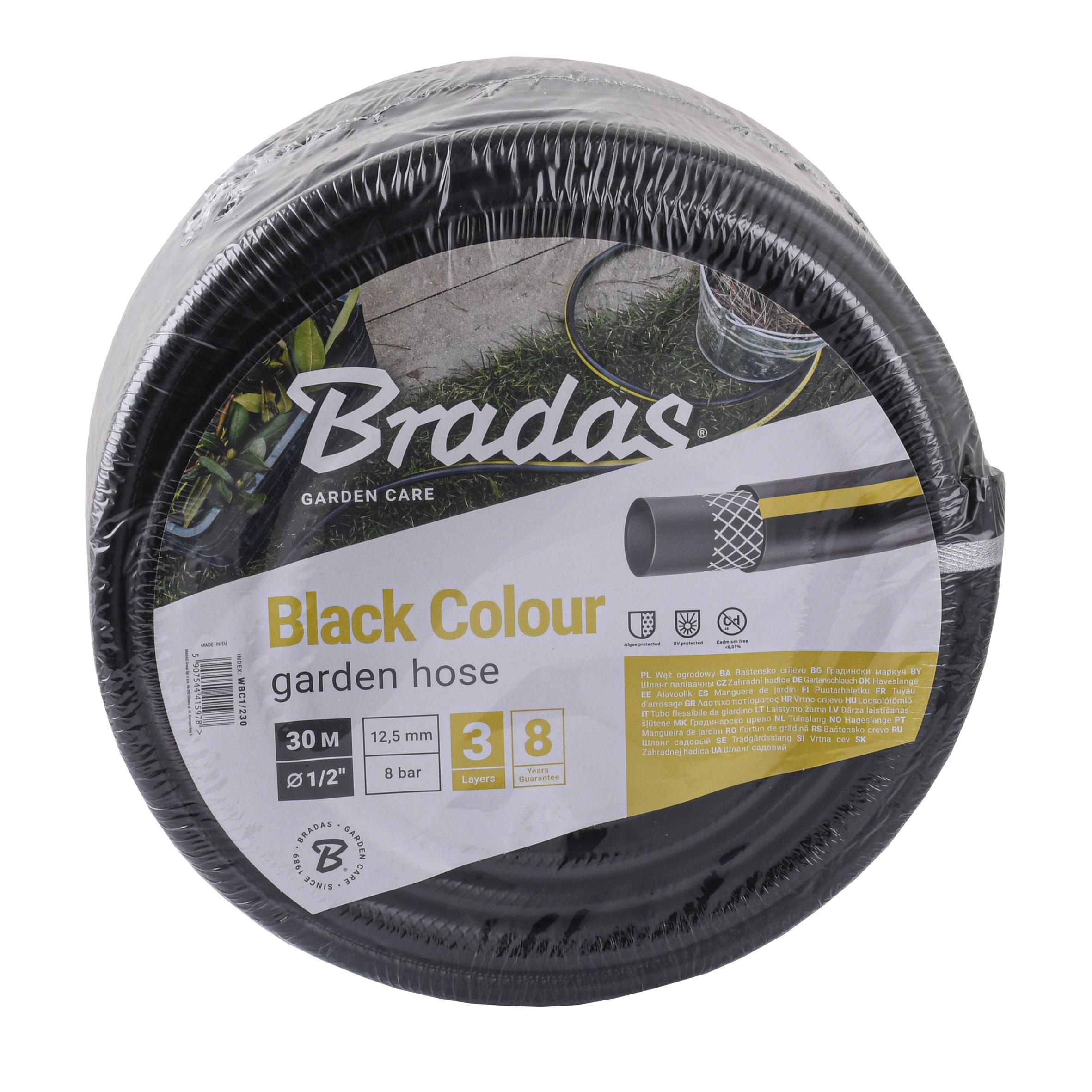 Шланг для поливу Bradas WBC1/230 1/2″ 30 м Чорний (000028381)