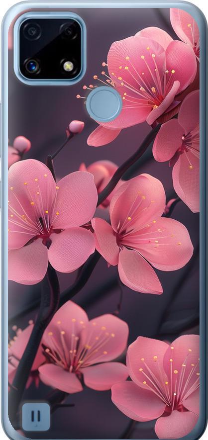 Чехол на Realme C21 Пурпурная сакура (6075u-2321-42517)