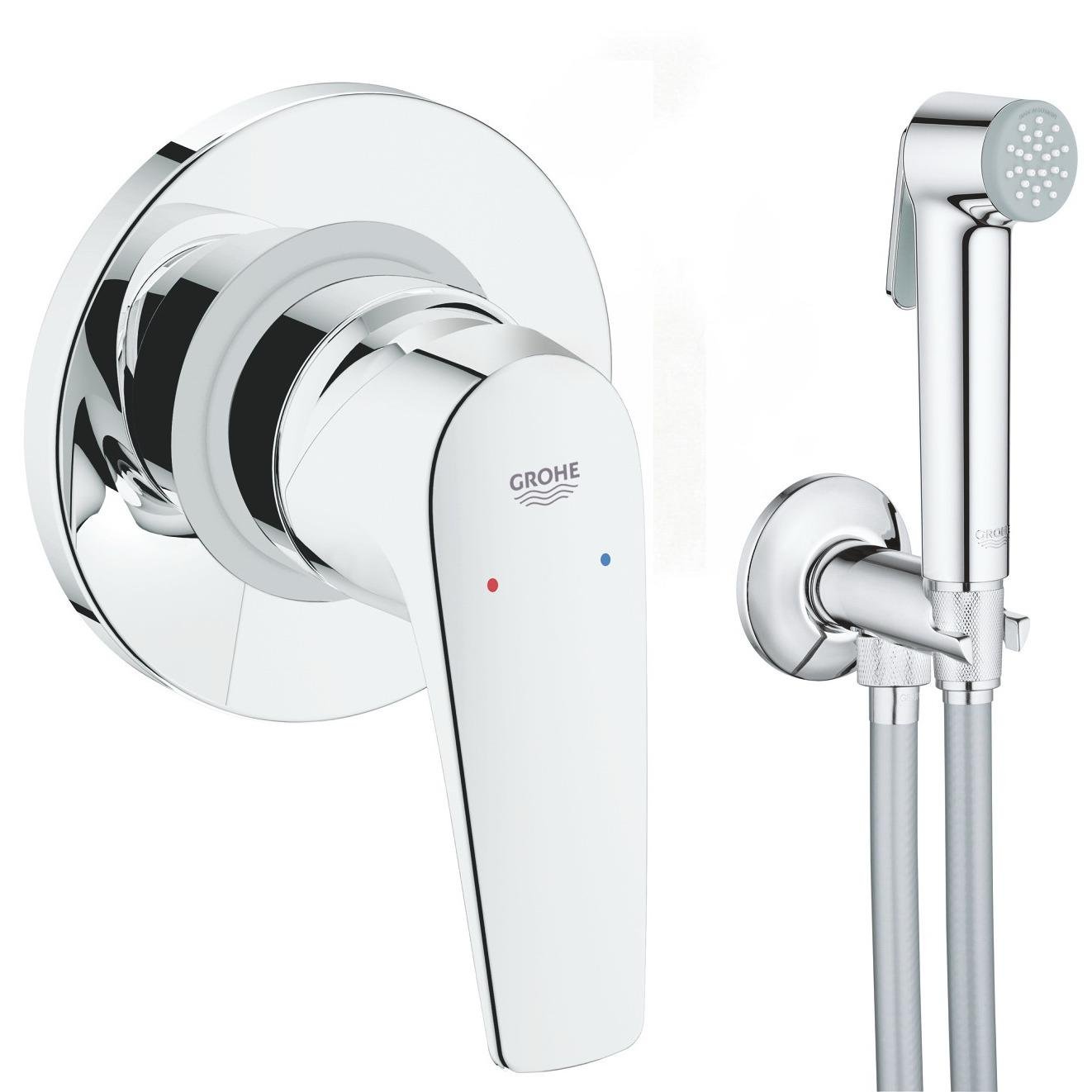 Змішувач для гігієнічного душу Grohe BauFlow прихований UA12164600 Хром (149809)