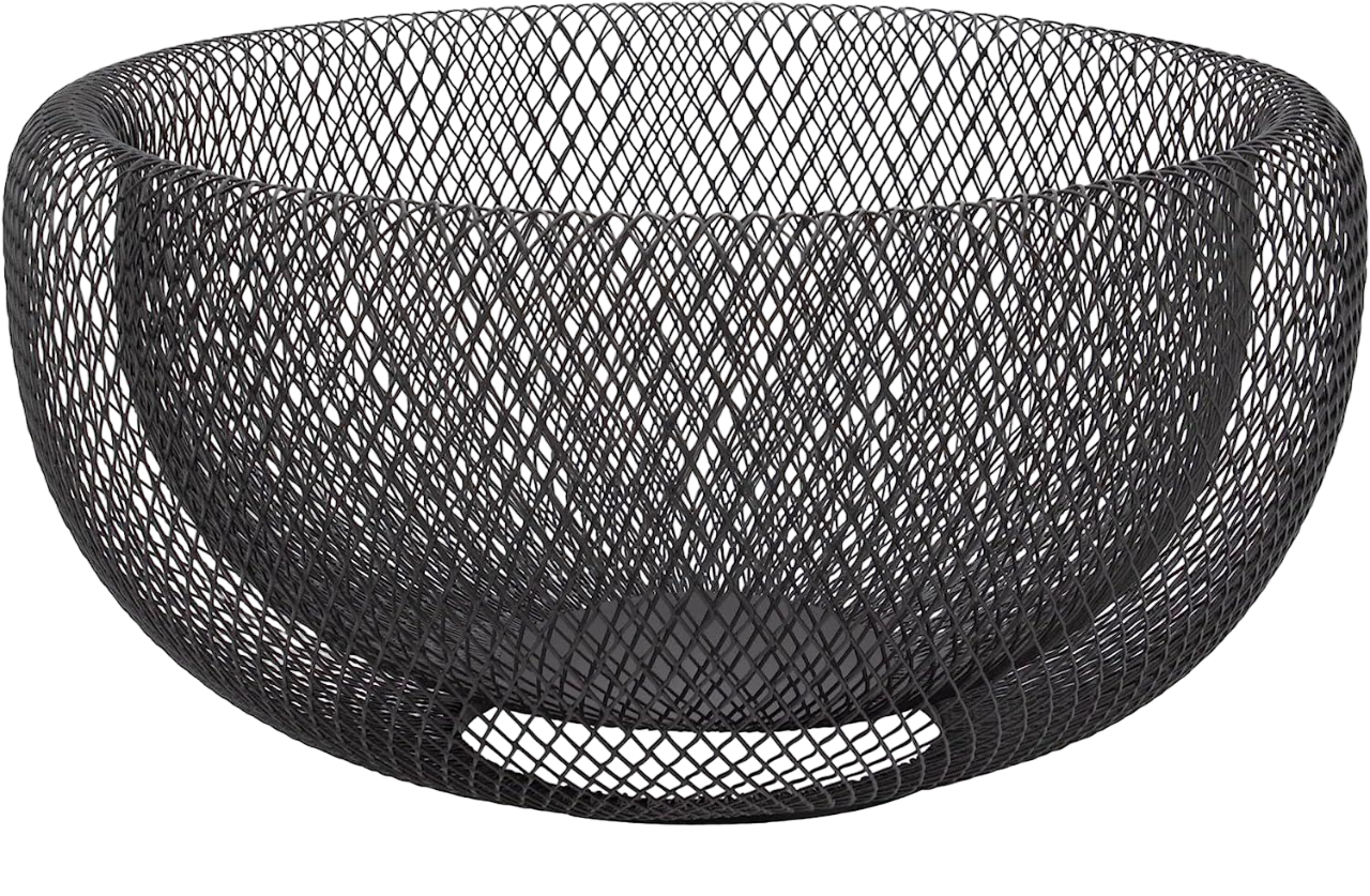 Корзина для фруктов/хлеба лофт 24,5 см Черный (35LKB)