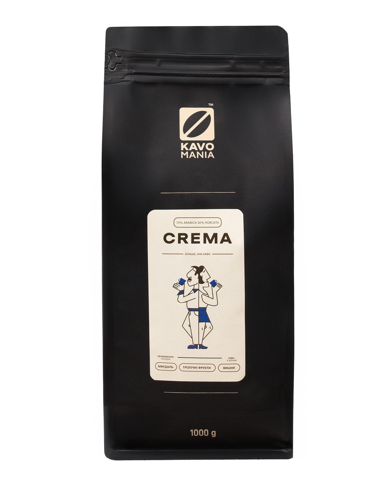 Кофе свежей обжарки Kavomania Crema 1 кг