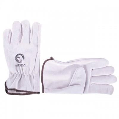 Рукавичка замшева Intertool SP-0155W 120 пар 10"