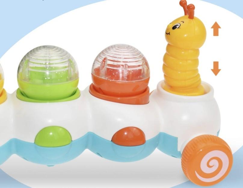 Развивающая игрушка гусеница Chimstar электронная со звуковым и световым эффектами - фото 2