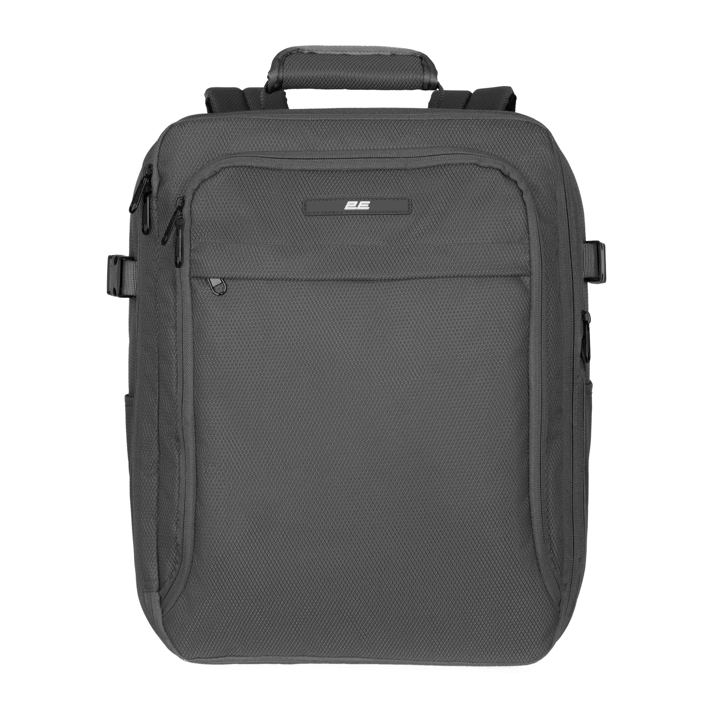 Набор чемоданов дорожных 2E Trek полиэстер замок TSA с 4 колесами S/M и 2 рюкзака Cabin Серый (2E-SPE-TREK-SET4-GR) - фото 8 Набор чемоданов дорожных 2E Trek полиэстер замок TSA с 4 колесами S/M и 2 рюкзака Cabin Серый (2E-SPE-TREK-SET4-GR) - фото 8