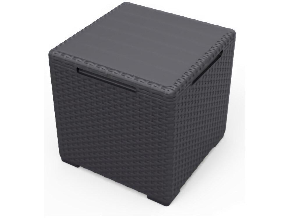 Садовый стол-ящик для хранения KETER Vigo Storage Box 17211873 37x 37x 37 см Графит (36900508)