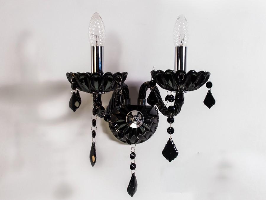 Бра хрустальное Hupfen Черный (003 / 2W)