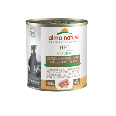Корм консервований Almo Nature для всіх порід з морквою та рисом 280 г