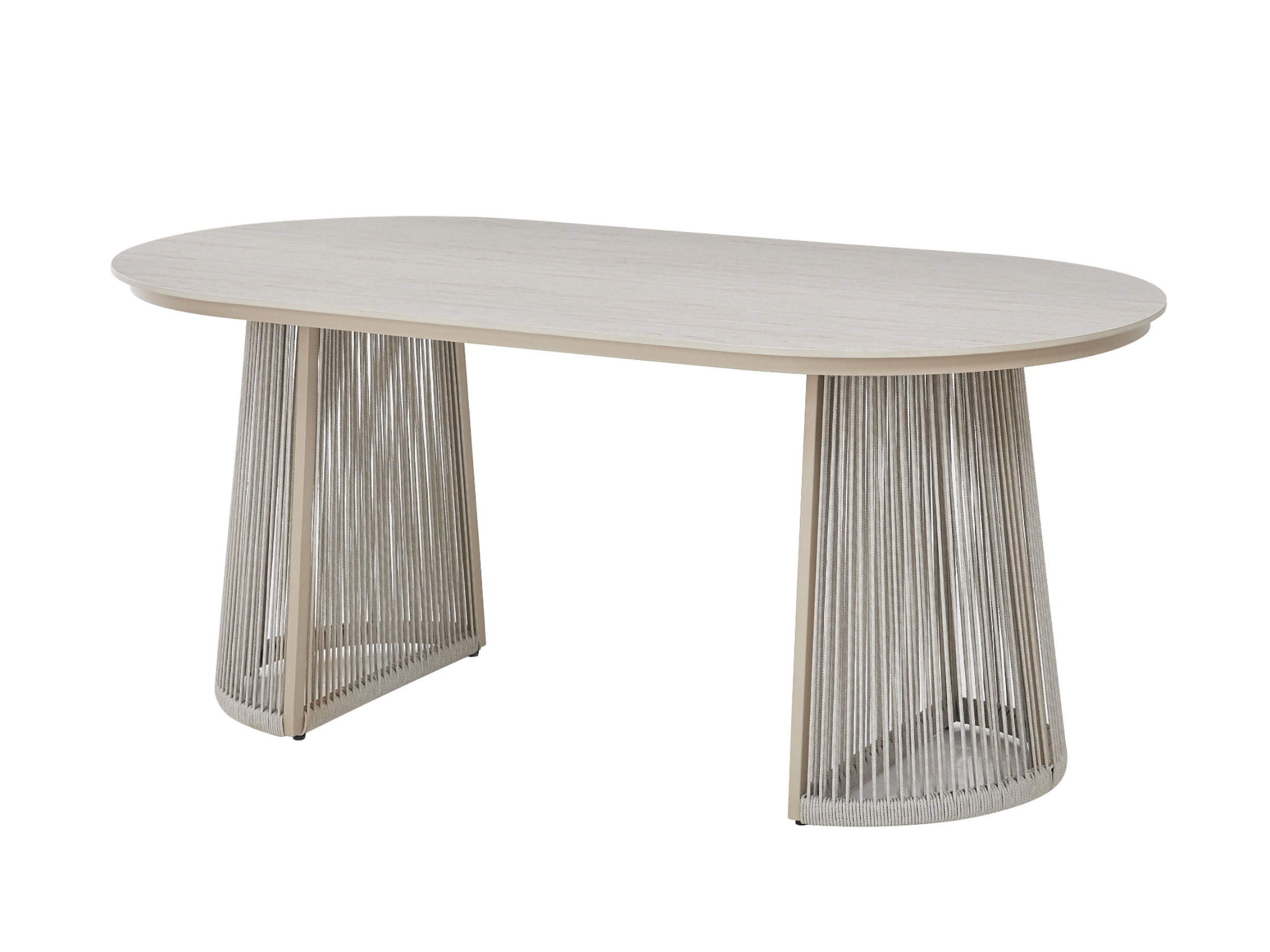 Стол садовый обеденный Vetro Mebel Портофино ODT-25 180х90х73 см Дрифтвуд/Айвори