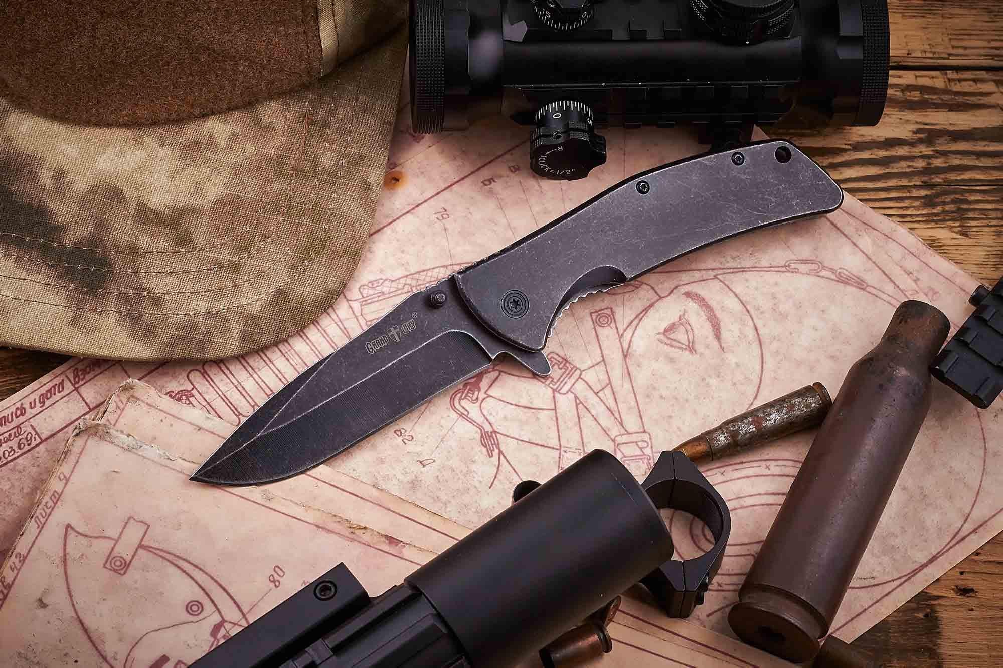 Нож складной туристический Grand Way 14096