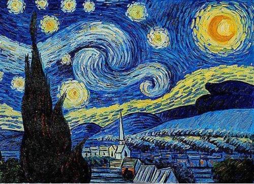 Алмазная мозаика My Art Ван Гог Звездная ночь на подрамнике квадратные алмазы 40х50 см (12089029)