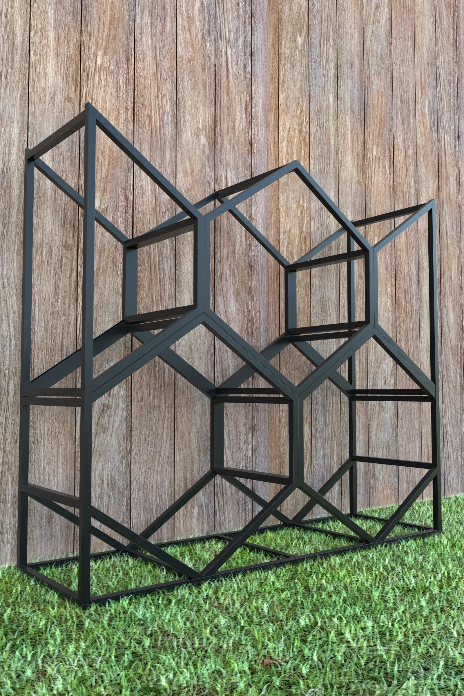 Дровниця EcoLoft Грідо 1215 в стилі лофт (26758752)