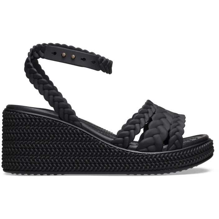 Сандали женские Crocs Brooklyn Woven Ankle Strap Wedge р. 37/38 Black (17523) - фото 10 Сандали женские Crocs Brooklyn Woven Ankle Strap Wedge р. 37/38 Black (17523) - фото 10