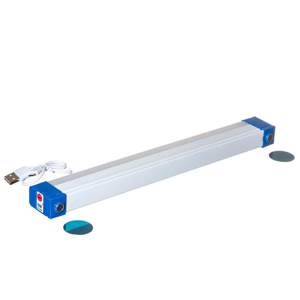 Линейный светильник светодиодный 32 см USB на аккумуляторах с магнитами (1022227)