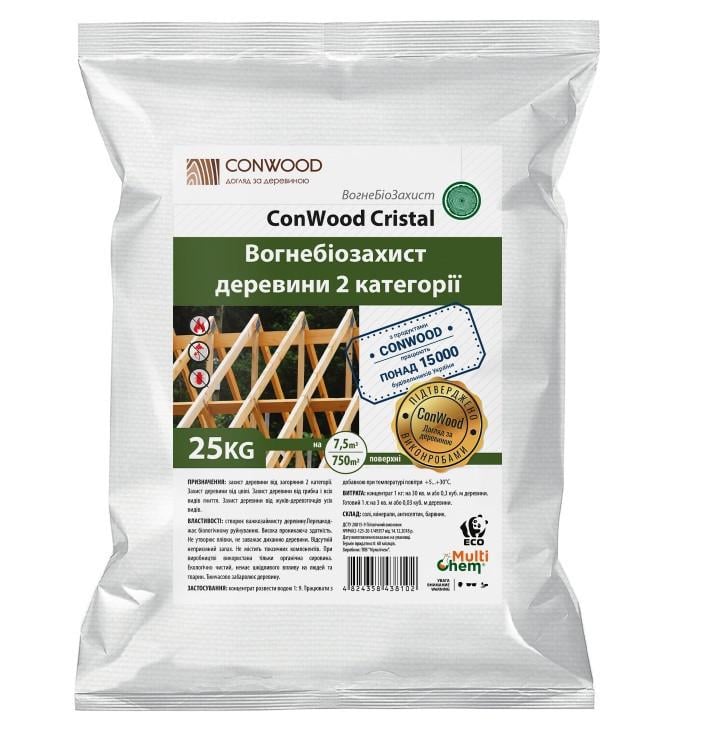 Консервант древесины ConWood Cristal Premium 25 кг Зеленый (30829675) Консервант древесины ConWood Cristal Premium 25 кг Зеленый (30829675)