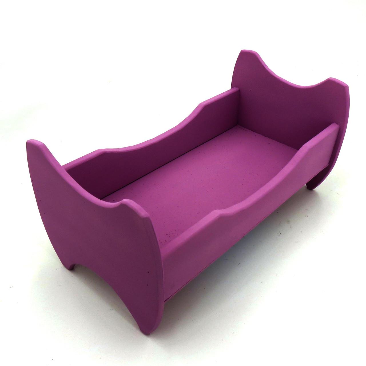 Кровать для кукол из дерева Жасмин Флокс (КРТ-000755) - фото 4