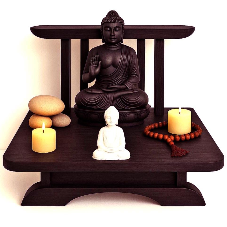 Вівтар для медитації з дерева Раріон Конфі (ЛАТ-014413)