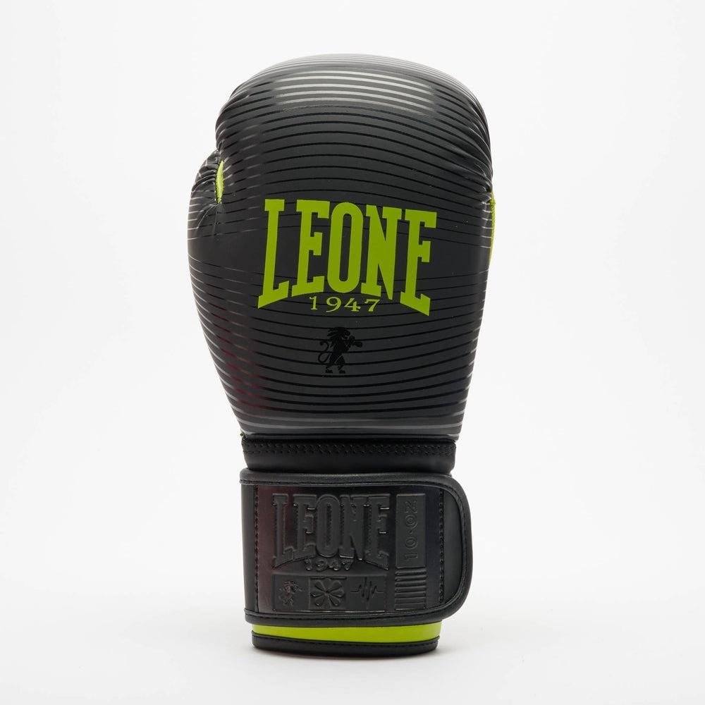 Боксерські рукавички Leone GN313 WAVES 14 унцій Black (GN313 Black 14oz)