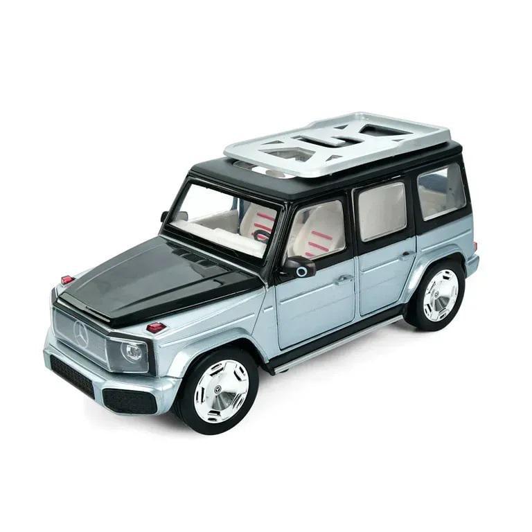 Игрушечная машинка АвтоСвіт Mercedes-Benz G-Class инерционный из металла 29х15х11 см Черно-голубой (150-98-AP-2047GRY)