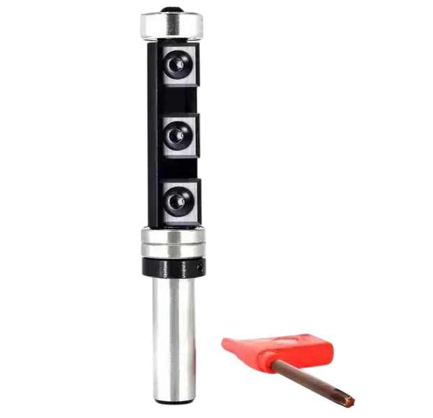 Фреза обгонная с верхним и нижним подшипником и сменными 5 ножами S12xD19xL50.8