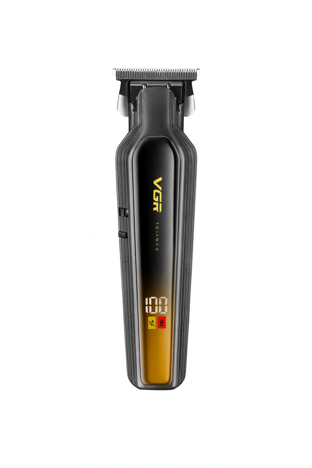 Тример VGR V-930 з LED дисплеєм та 4 насадками Чорний/Золотистий (29425421)