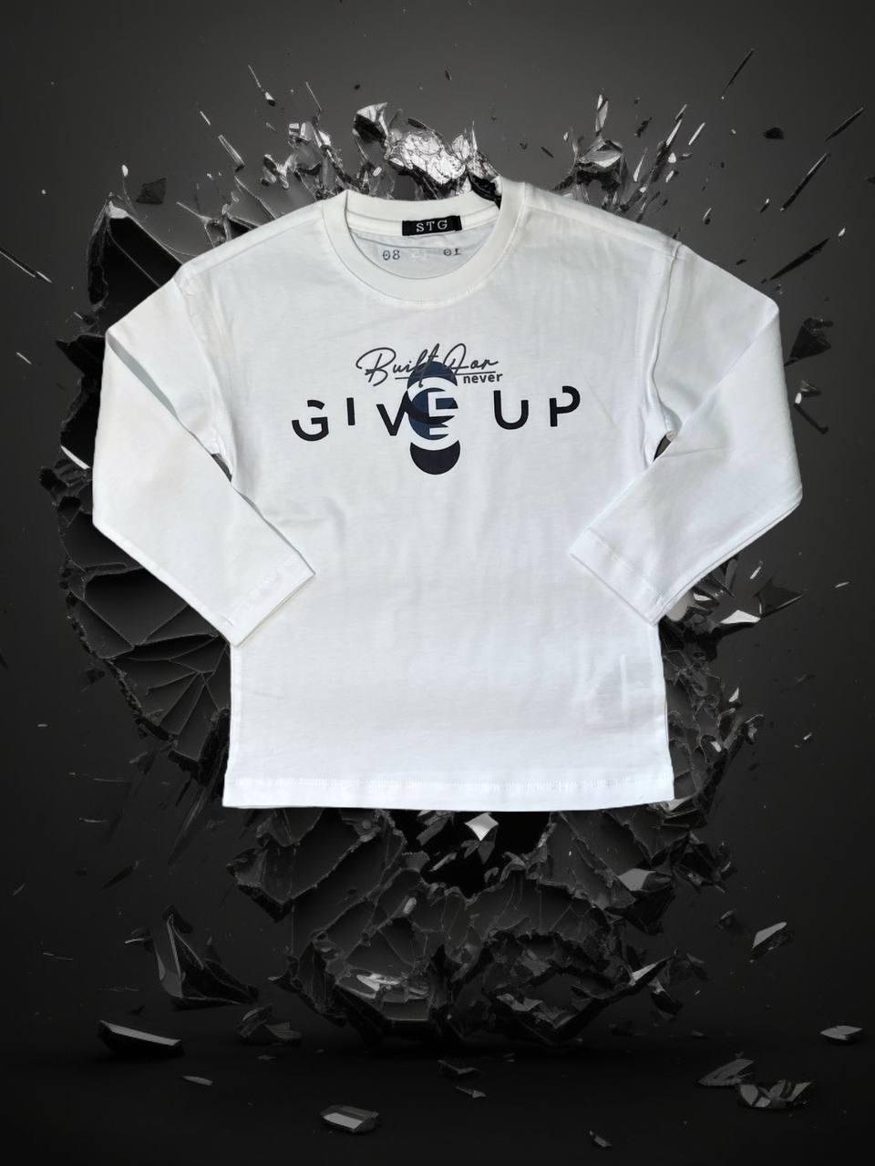 Лонгслив To Be Too р. 24 3 года 98 см с надписью Белый