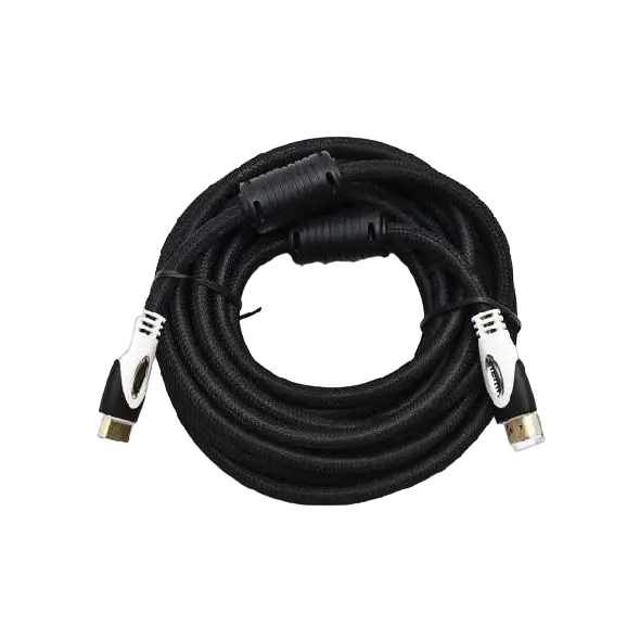 Кабель HDMI Gresso PT-H002C M-M 2 феррита круглый 5 м Черный (2000700002234)