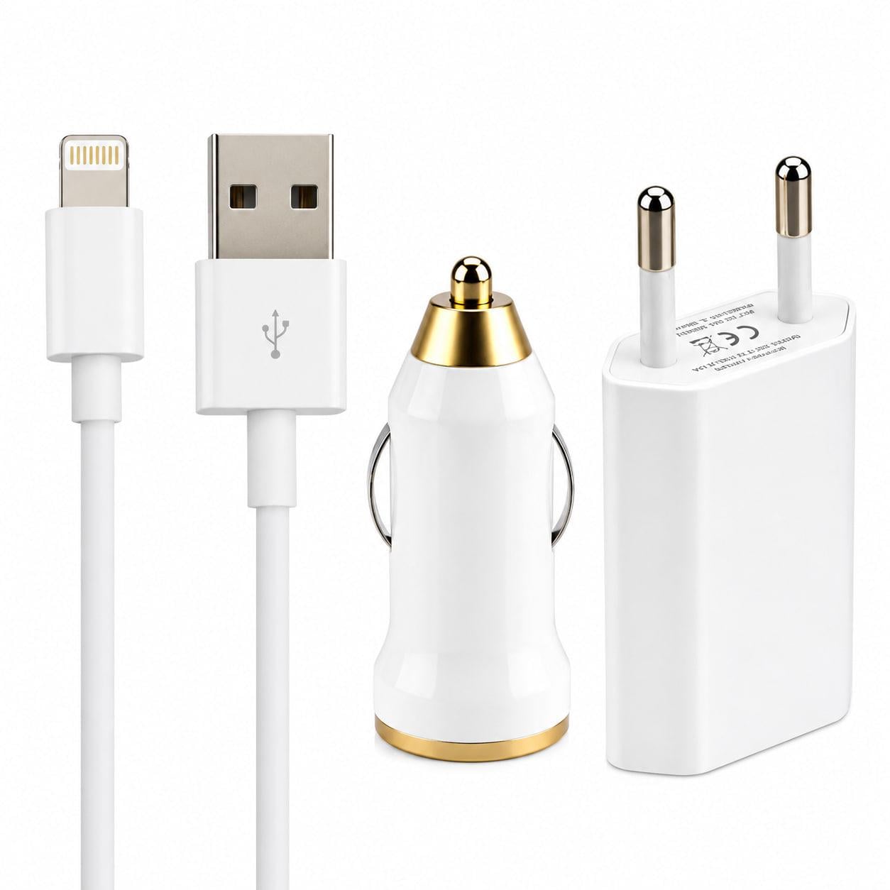 Зарядное устройство сетевое/автомобильное для iPhone 5 USB White (29774129) Зарядное устройство сетевое/автомобильное для iPhone 5 USB White (29774129)