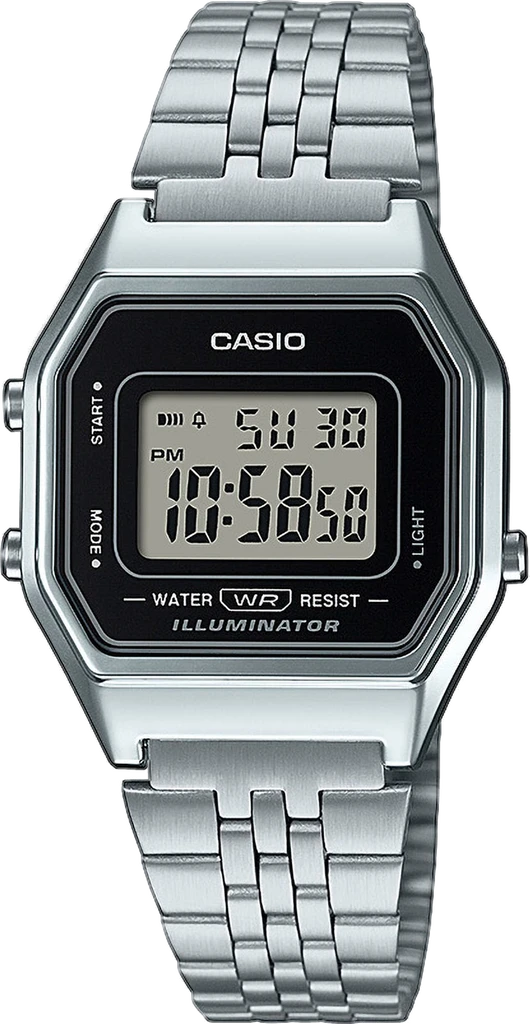 Наручний годинник жіночий Casio LA680WEA-1EF Lady Vintage з підсвіткою