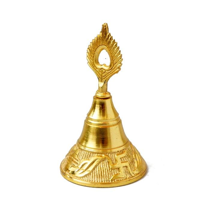 Дзвіночок латунний Гханта свастика (9070458)