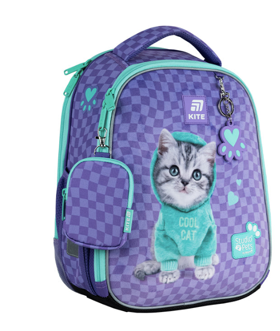 Школьный рюкзак каркасный KITE Education Studio Pets SP25-555S-2 (4063276197894)