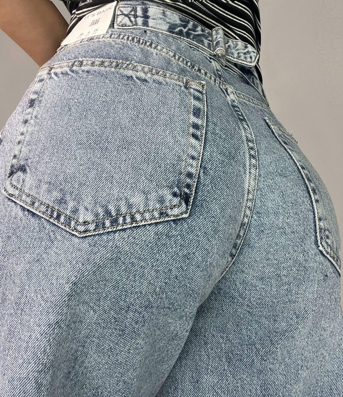 Джинси жіночі Its Basic 3140 skater balon широкі банани затяжка на талії р. 38 Блакитний (3725) - фото 6 Джинси жіночі Its Basic 3140 skater balon широкі банани затяжка на талії р. 38 Блакитний (3725) - фото 6