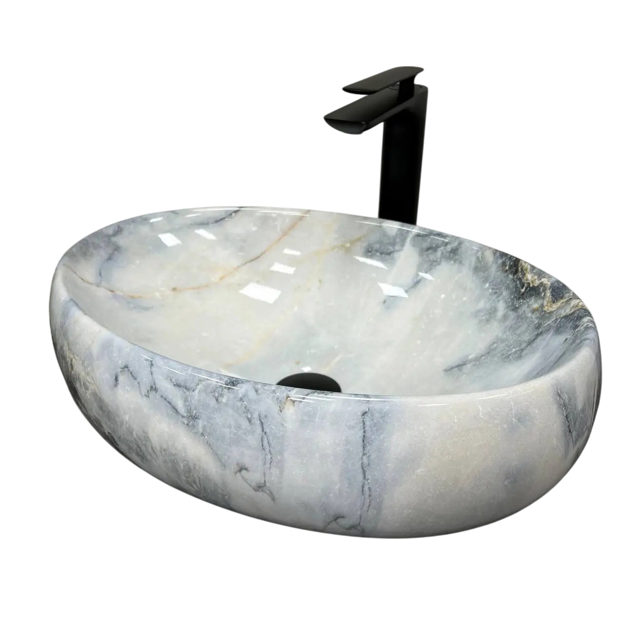 Раковина накладная VBI Venetto Granit Glossy овальная 320x465 мм (VBI-012806) Раковина накладная VBI Venetto Granit Glossy овальная 320x465 мм (VBI-012806)