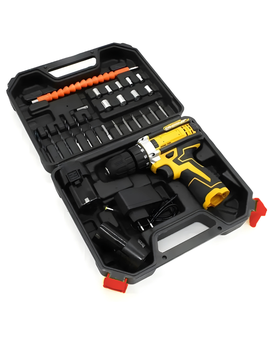 Дриль-шуруповерт акумуляторний 12V 1350 об/хв 24 предмети Жовто-Чорний (1663582196) - фото 17