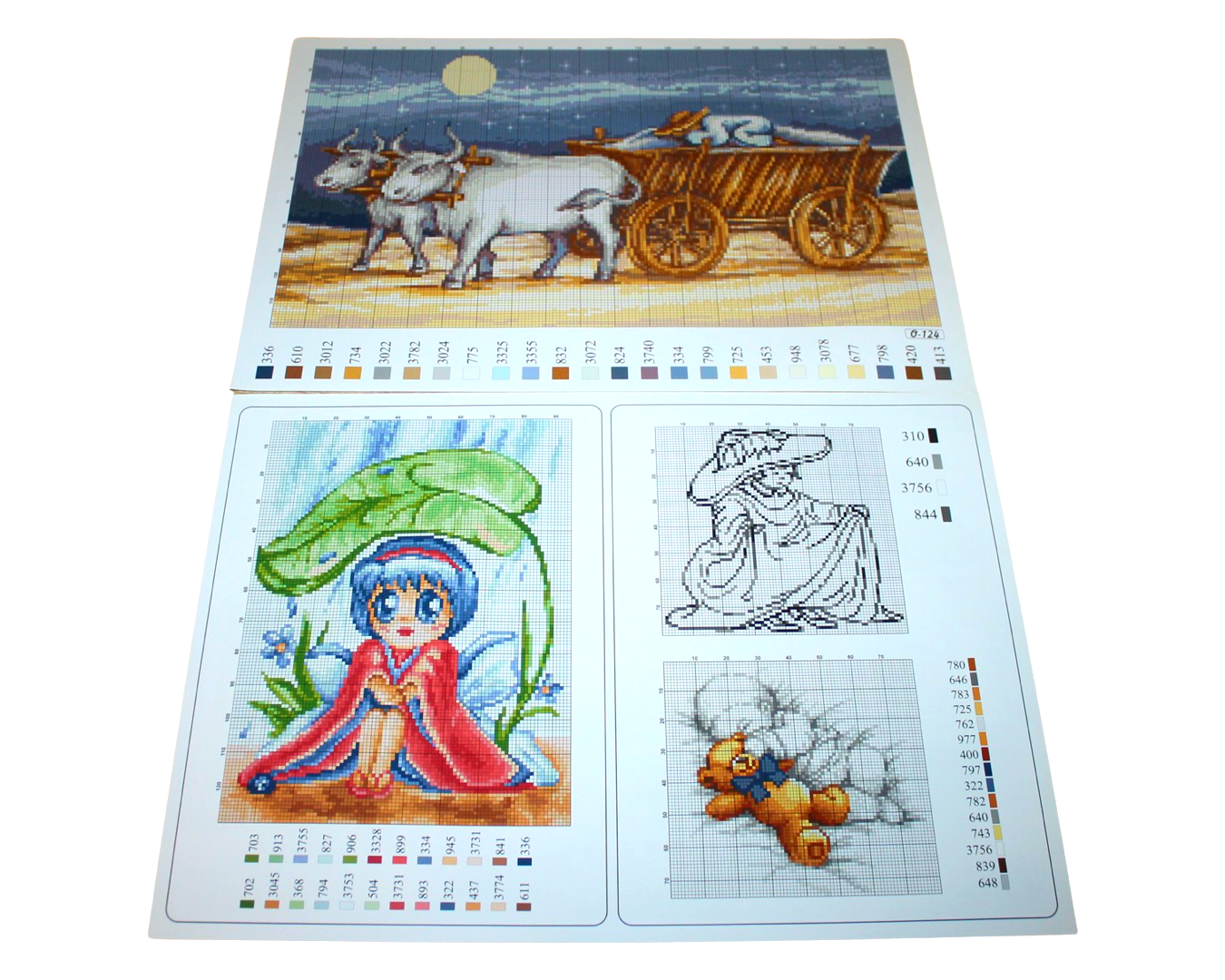 Схема для вышивания бумажные двухсторонние А3/А4/А5 А3-005 (26567619)