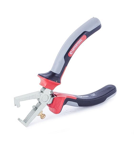 Щипцы Intertool для зачистки проводов CrV с изолированными рукоятками 160 мм (NT-0229)