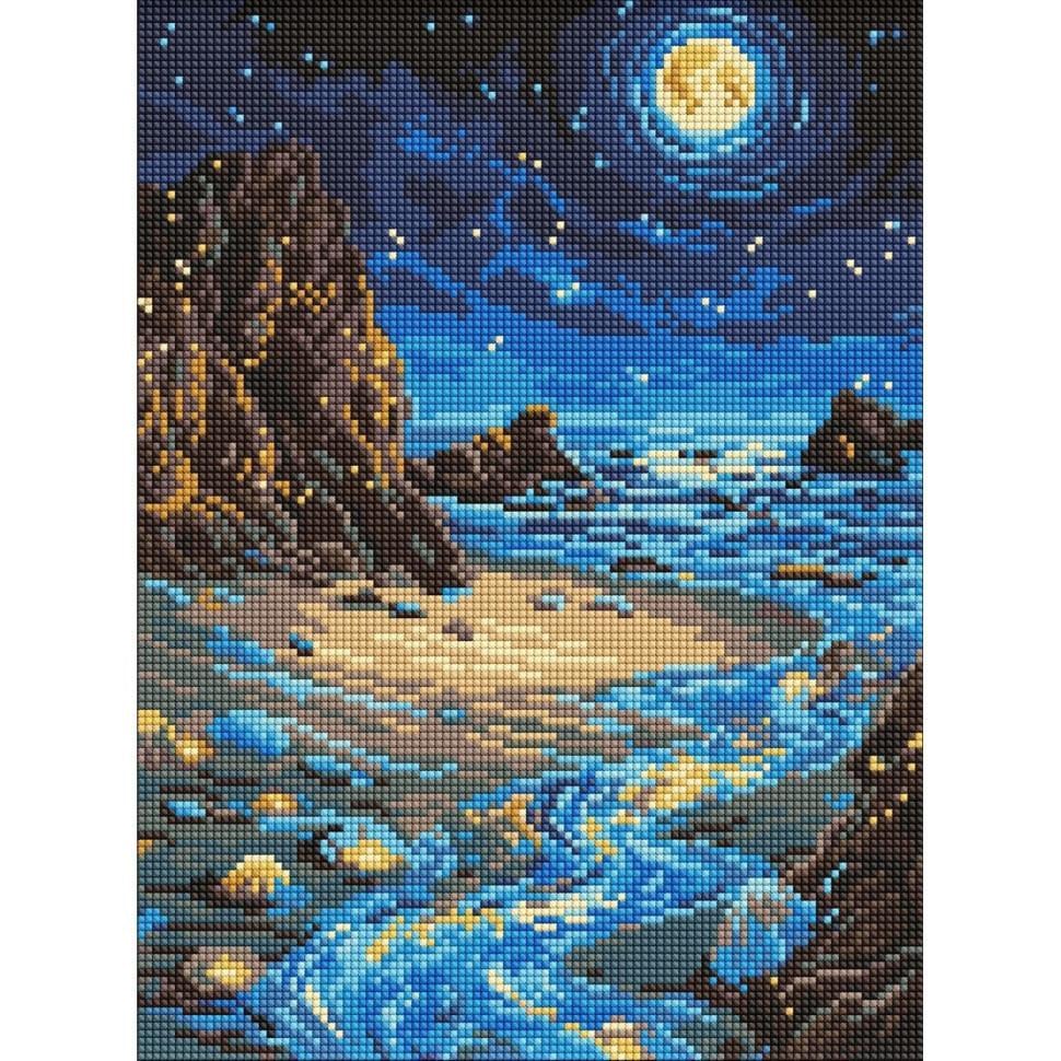 Алмазная мозаика Ideyka Сияющий берег 30x40 см (AMO8234)
