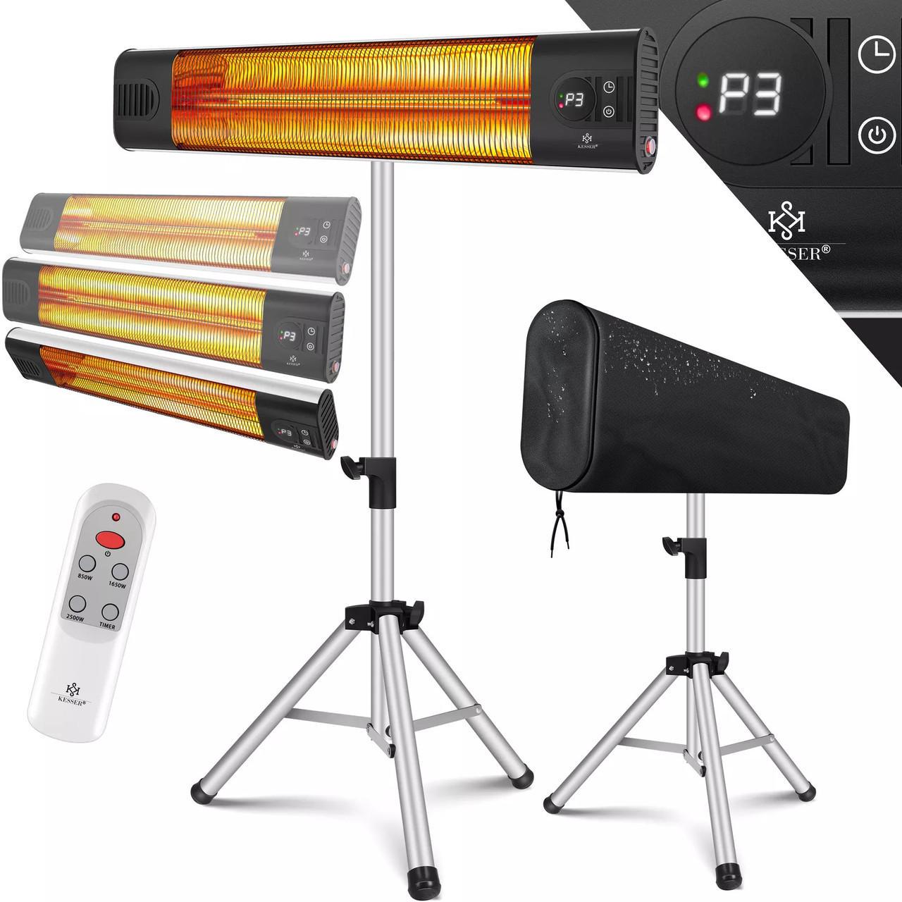 Инфракрасный обогреватель KESSER 2500 Вт Серебряный (16737slb) - фото 2 Инфракрасный обогреватель KESSER 2500 Вт Серебряный (16737slb) - фото 2