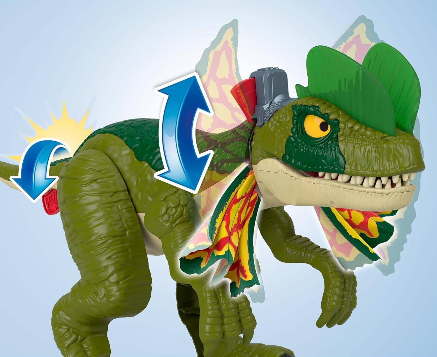 Дитяча ігрова фігурка Imaginext Jurassic World Dilophosaurus Fierce Launchin (669632126) - фото 6 Дитяча ігрова фігурка Imaginext Jurassic World Dilophosaurus Fierce Launchin (669632126) - фото 6