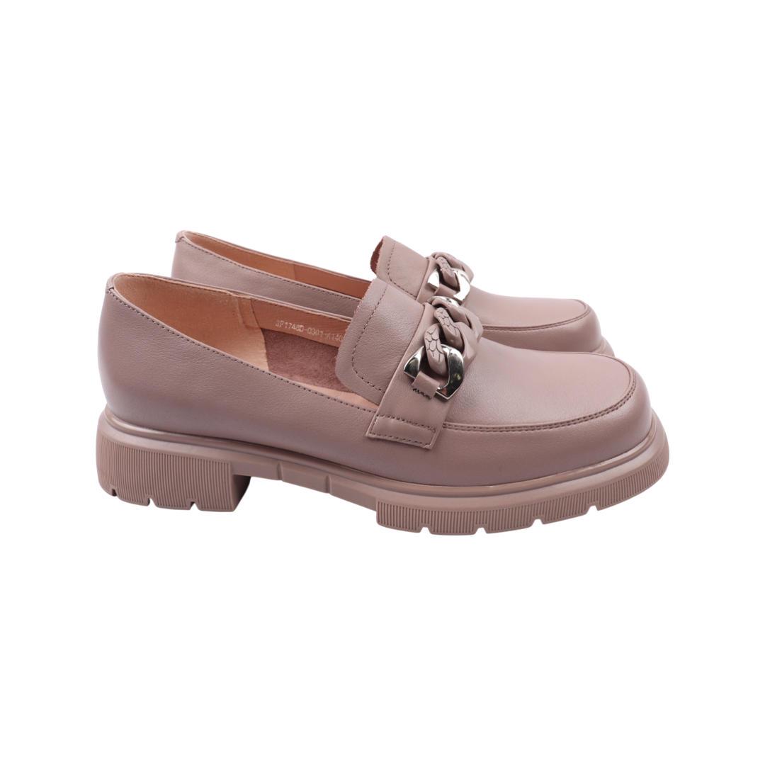 Туфли женские Molka из кожи р. 39 Капучино (197-22DTC)