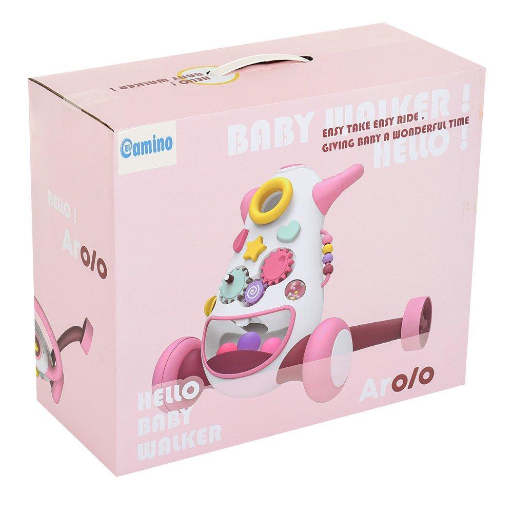 Ходунки-каталка Baby Walker K1 с музыкальными эффектами Розовый (FD-6820-8) - фото 5