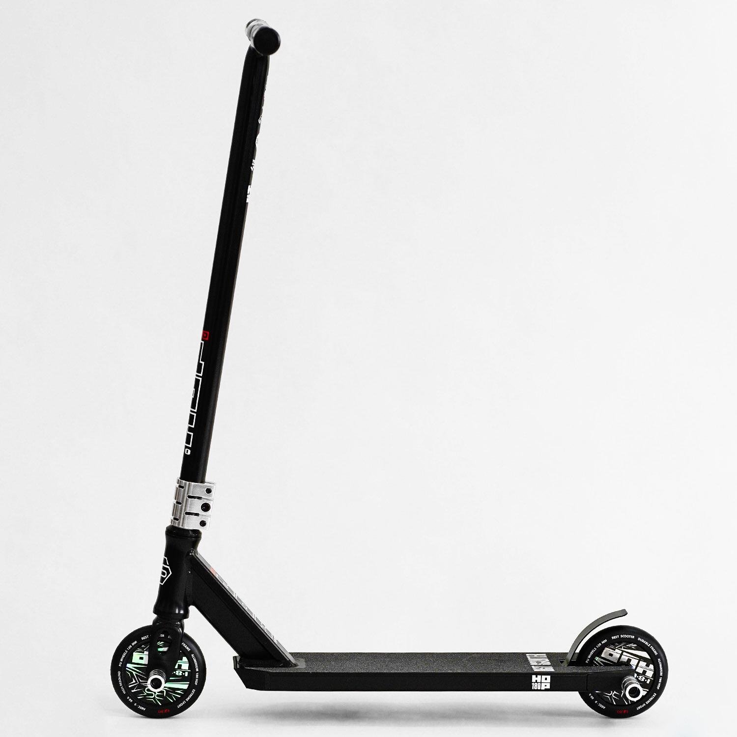 Самокат трюковий Best Scooter Hop Pro Hic-система пеги алюмінієвий диск/дека колеса PU Black (115636) - фото 8