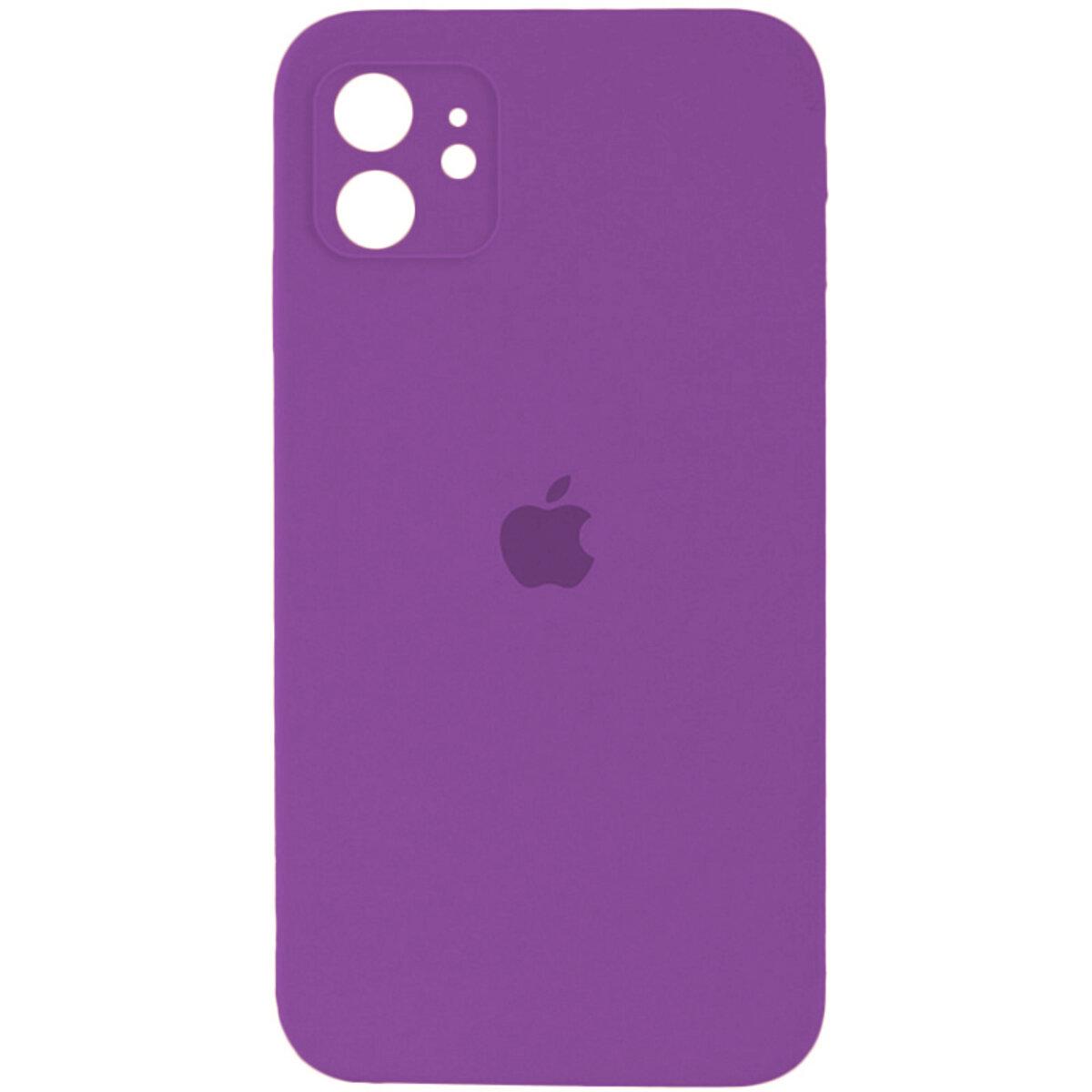 Протиударний чохол для Apple iPhone 11 Silicone Full Case AA Camera Protect / Purple