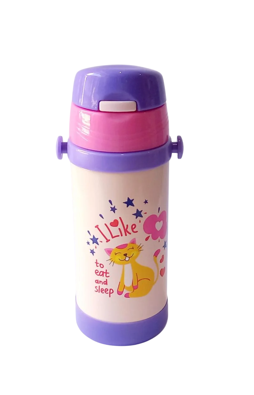 Термос детский с трубочкой A-PLUS L 350 мл (Fl-1778)