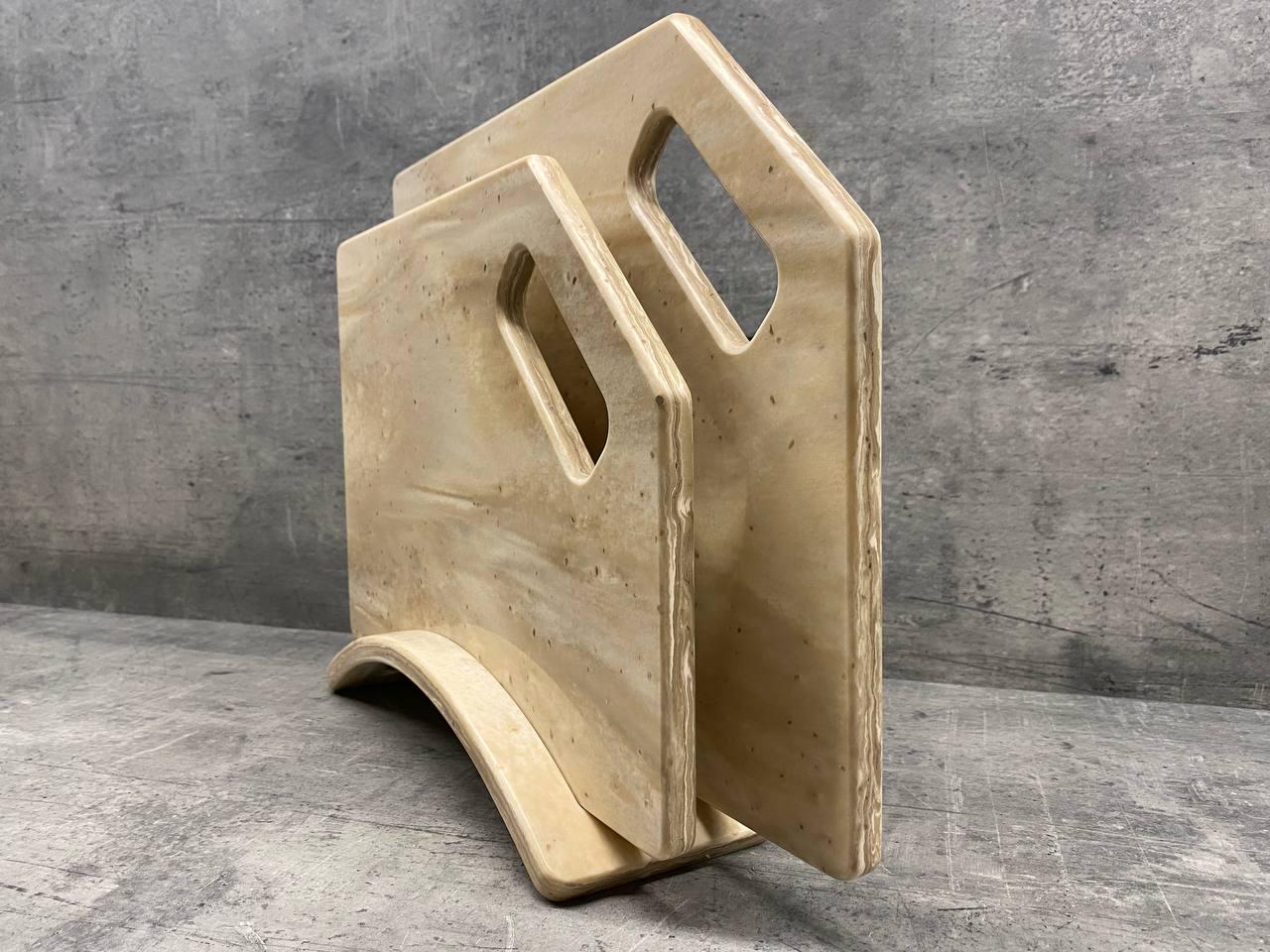 Набор досок кухонных Silkwood из искусственного камня на подставке 2 шт. (215) - фото 2 Набор досок кухонных Silkwood из искусственного камня на подставке 2 шт. (215) - фото 2