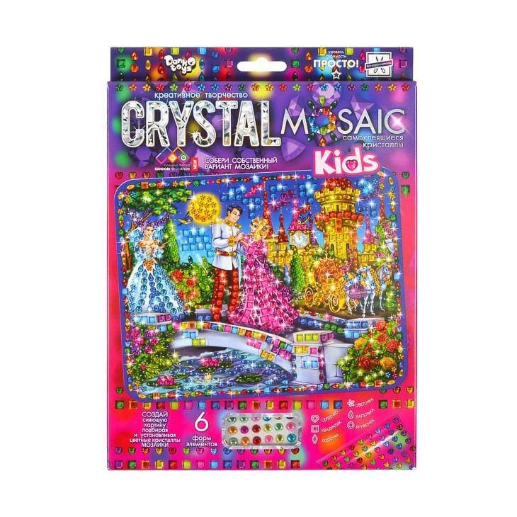 Набір креативної творчості Danko Toys Kids Crystal Mosaic CRMk-01-06 6 форм ел. (RLT46933)