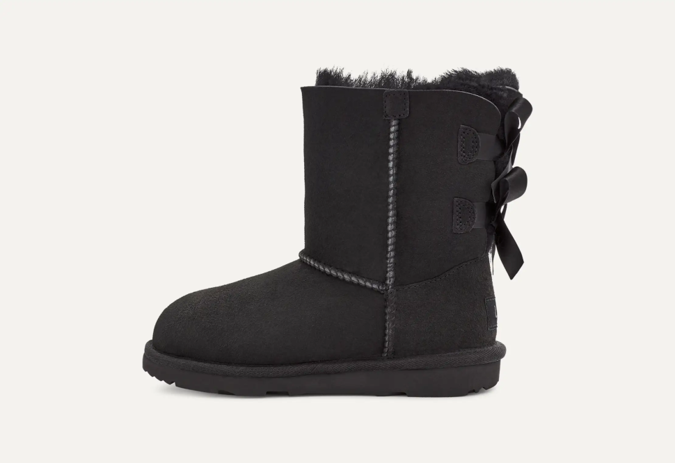 Уггі дитячі для дівчинки замшеві середні з гудзиком Ugg Bailey Bow Black р. 25 Чорний (28997) Уггі дитячі для дівчинки замшеві середні з гудзиком Ugg Bailey Bow Black р. 25 Чорний (28997)