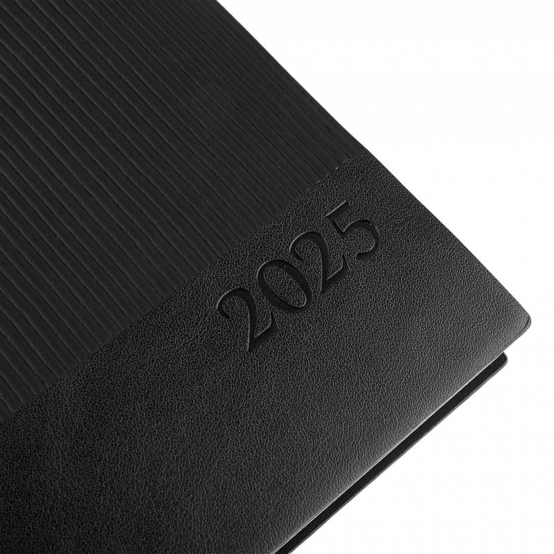 Щоденник датований Leo Planner Velvet 2025 А5 368 стор. м'який Чорний (252522) - фото 4