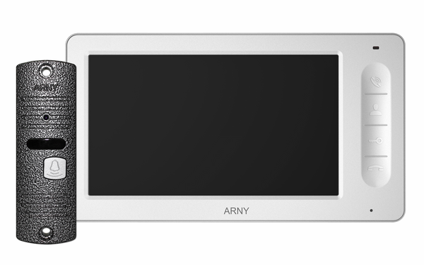 Комплект відеодомофону ARNY AVD-7005 Білий/Сірий
