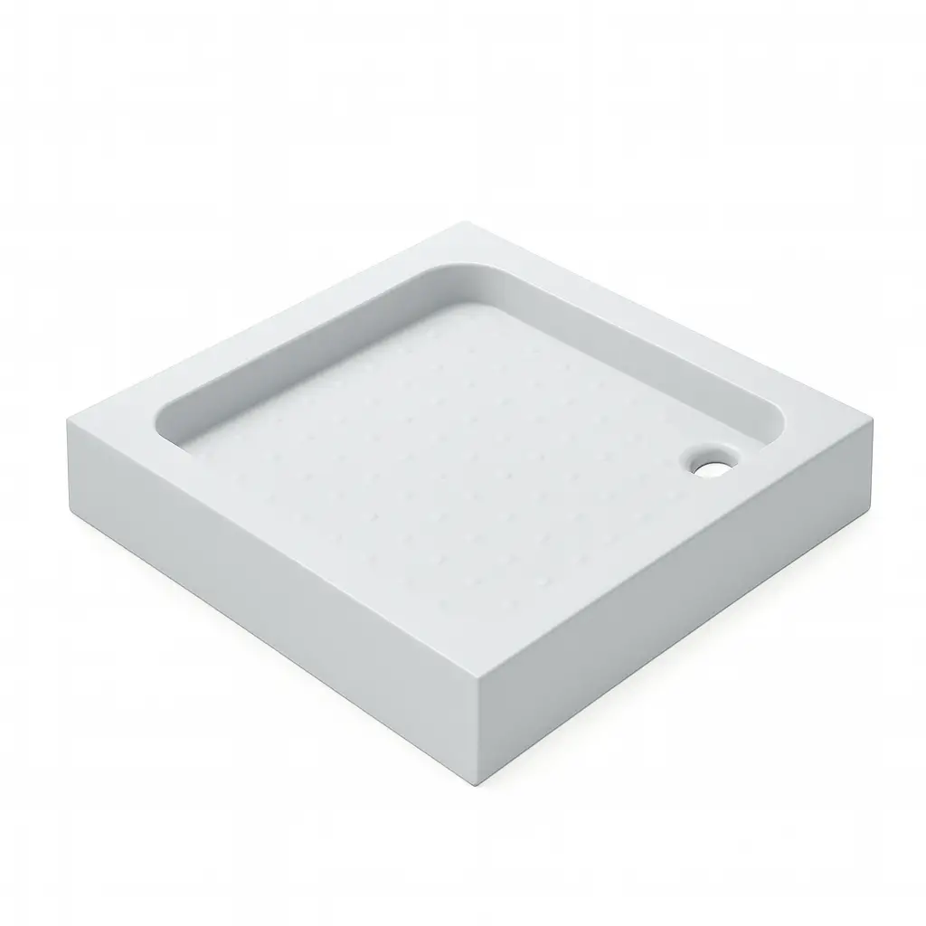 Комплект для душу KO&PO 7006 піддон/карниз/сифон для піддону 90х90 см (7006-90-2)